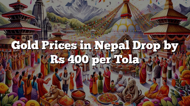 Gold Prices in Nepal Drop by Rs 400 per Tola