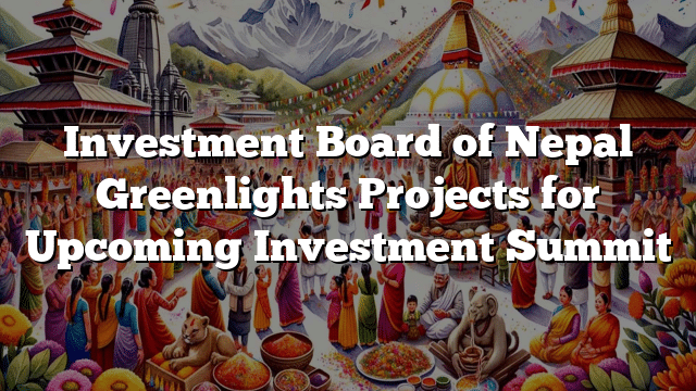 Investment Board of Nepal Greenlights Projects for Upcoming Investment Summit