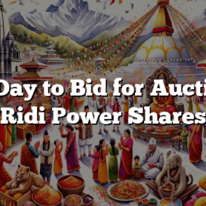 Last Day to Bid for Auctioned Ridi Power Shares