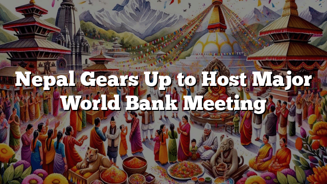 Nepal Gears Up to Host Major World Bank Meeting