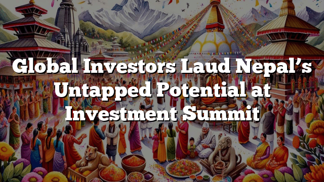 Global Investors Laud Nepal’s Untapped Potential at Investment Summit