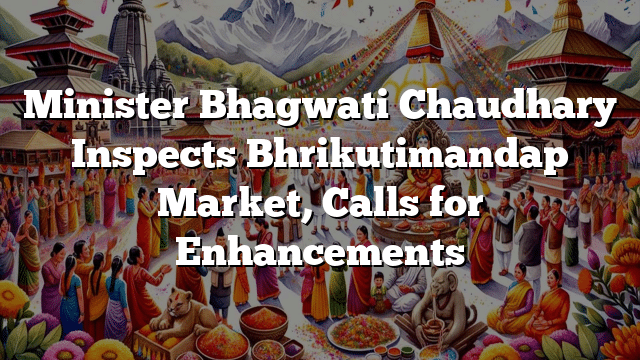 Minister Bhagwati Chaudhary Inspects Bhrikutimandap Market, Calls for Enhancements