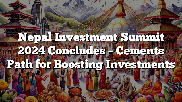 Nepal Investment Summit 2024 Concludes – Cements Path for Boosting Investments