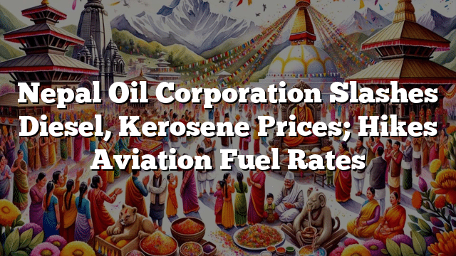 Nepal Oil Corporation Slashes Diesel, Kerosene Prices; Hikes Aviation Fuel Rates