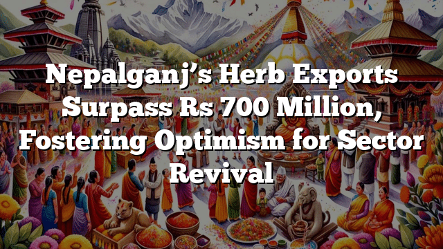 Nepalganj’s Herb Exports Surpass Rs 700 Million, Fostering Optimism for Sector Revival