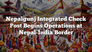 Nepalgunj Integrated Check Post Begins Operations at Nepal-India Border