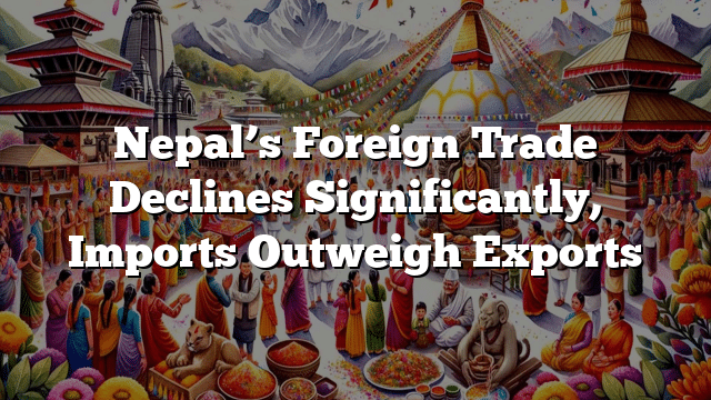 Nepal’s Foreign Trade Declines Significantly, Imports Outweigh Exports