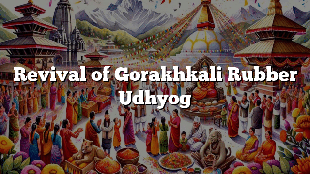 Revival of Gorakhkali Rubber Udhyog