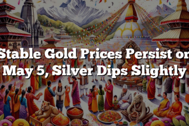 Stable Gold Prices Persist on May 5, Silver Dips Slightly