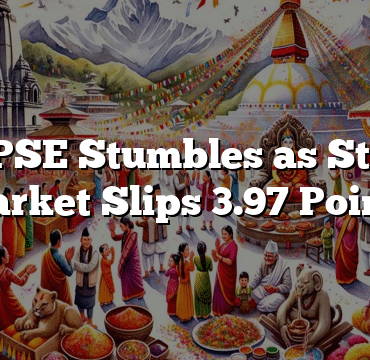NEPSE Stumbles as Stock Market Slips 3.97 Points