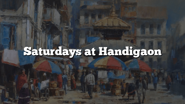 Saturdays at Handigaon