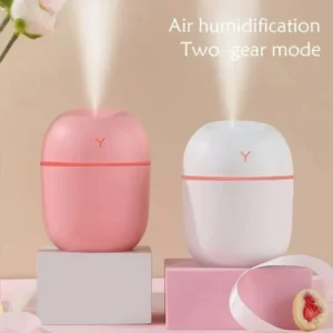 Compact USB Cool Mist Humidifier - 220ml Portable Desktop Air Moisturizer